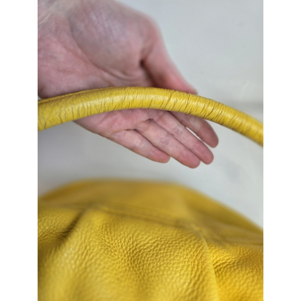 MARC by MARC JACOBS Classic Q Lil Ukita Leather Hobo Bag in Yellow Flap Shoulder - Picture 4 of 13